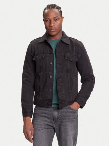 Wrangler Kurtka jeansowa Classic 112371439 Czarny Regular Fit