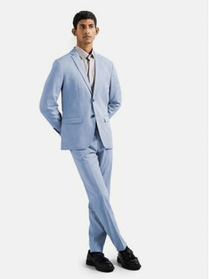 Selected Homme Marynarka 16092418 Błękitny Slim Fit
