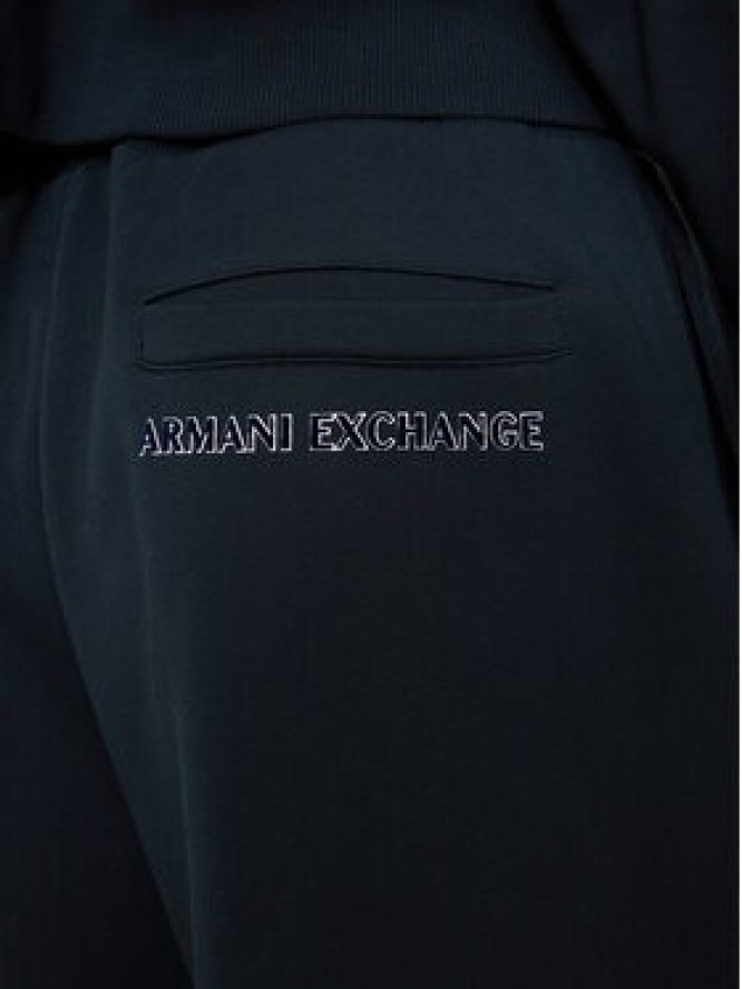 Armani Exchange Spodnie dresowe 6DZPJM ZJADZ 1510 Granatowy Regular Fit