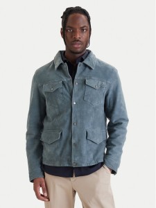 Milestone Kurtka skórzana Valerio 612205 60790 Niebieski Regular Fit