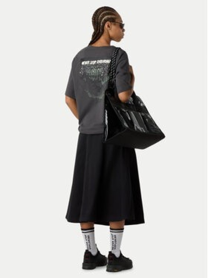 The North Face T-Shirt Powder Days NF0A8E4D Szary Relaxed Fit