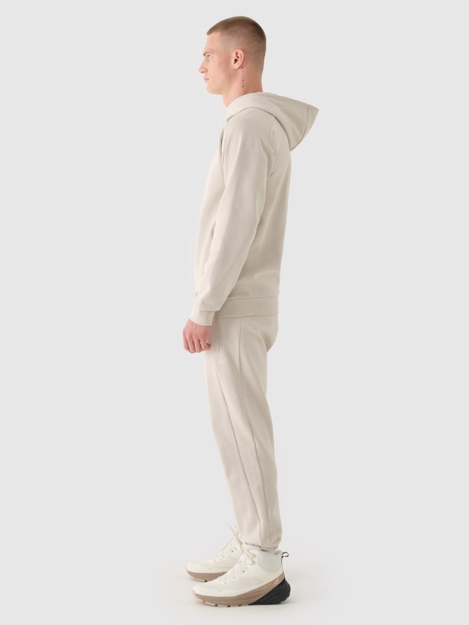 4F Spodnie dresowe joggery męskie - beżowe XL