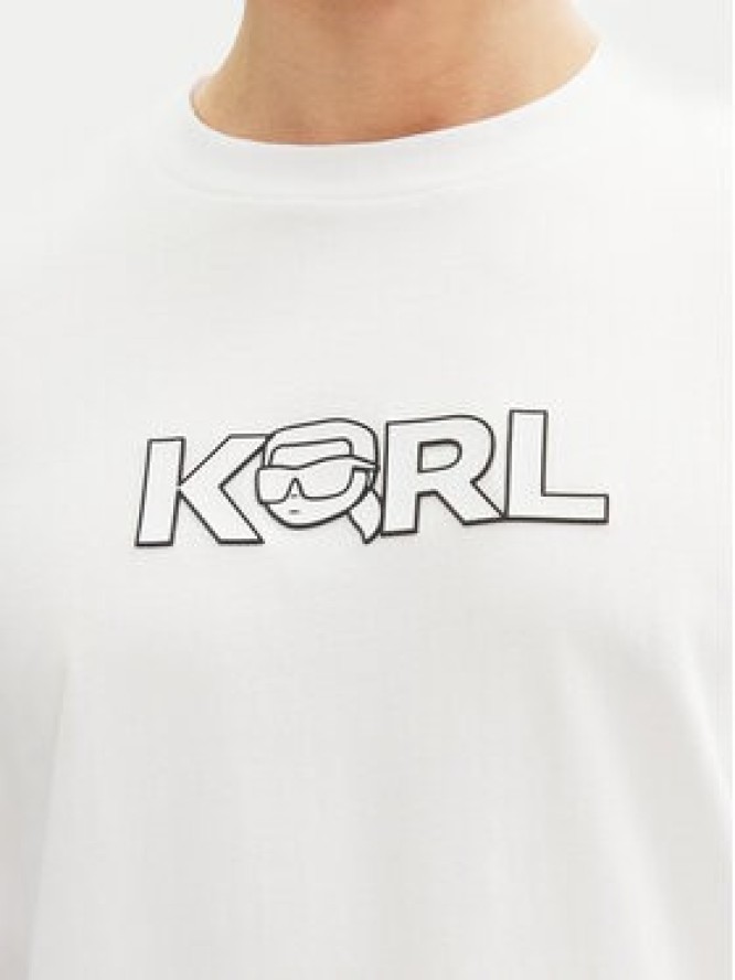 KARL LAGERFELD T-Shirt 755156 552235 Biały Regular Fit