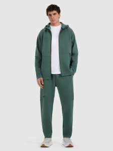 4F Spodnie dresowe joggery męskie - zielone XL