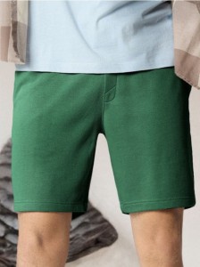 Szorty z wiązaniem - zielony