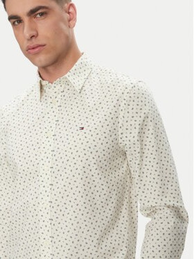 Tommy Hilfiger Koszula MW0MW38559 Beżowy Slim Fit