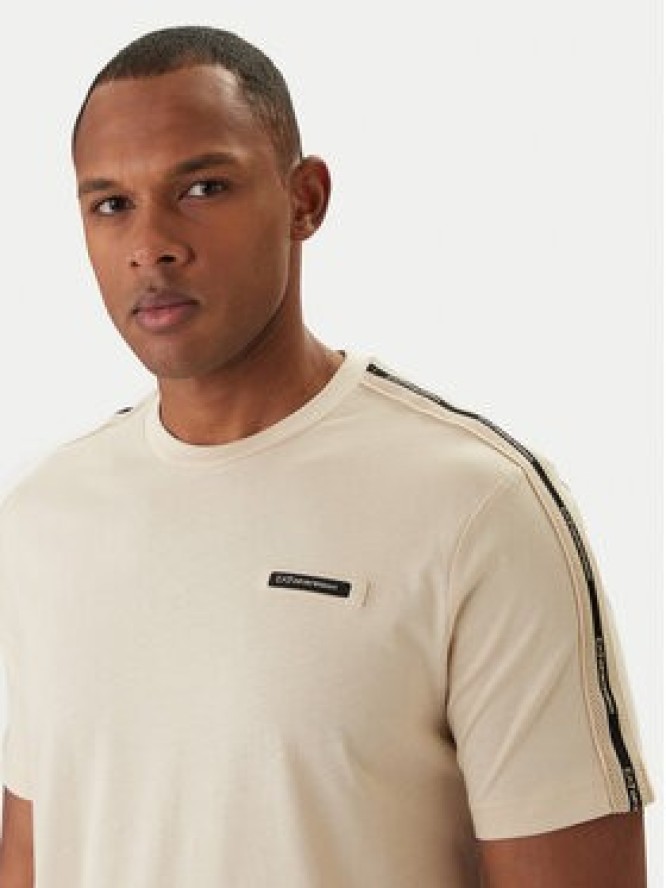 EA7 Emporio Armani T-Shirt 7M001476 AF10375 Beżowy Regular Fit