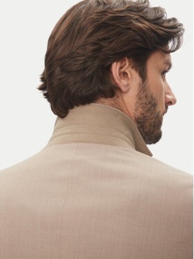 Lindbergh Garnitur 30-61040 Beżowy Slim Fit