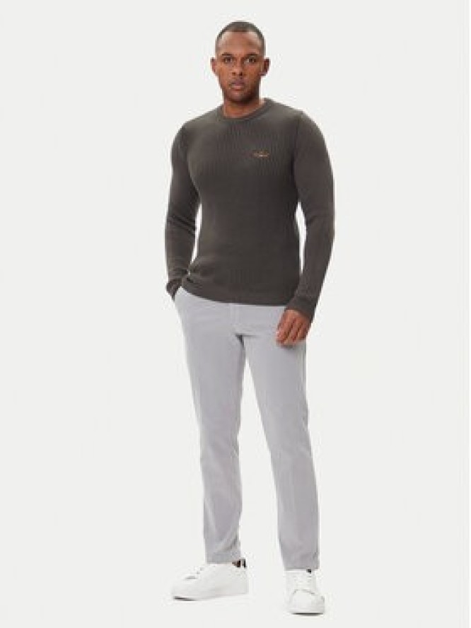 Aeronautica Militare Sweter 252MA1571UL00409 Szary Slim Fit