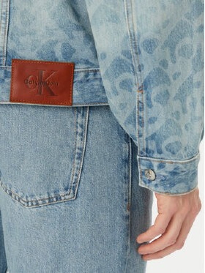 Calvin Klein Jeans Kurtka jeansowa LV04RG764G Niebieski Regular Fit