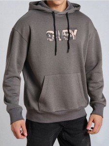 Bluza hoodie - szary
