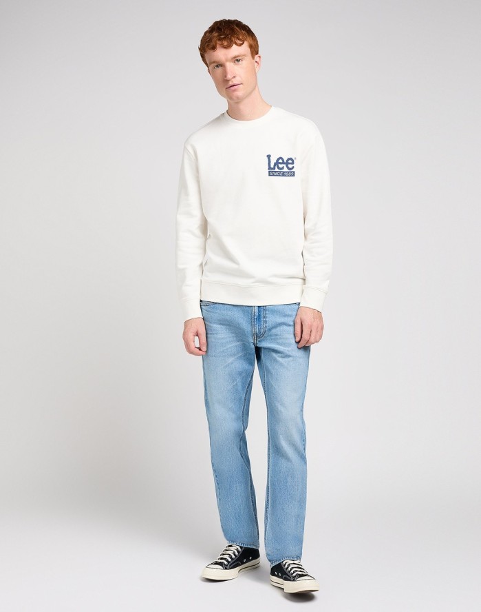 MESKIE SPODNIE LEE DAREN ZIP FLY SOLID BLUES 112350160
