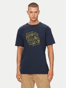 DC Shoes T-Shirt Rebuild Hss ADYZT05337 Granatowy Regular Fit