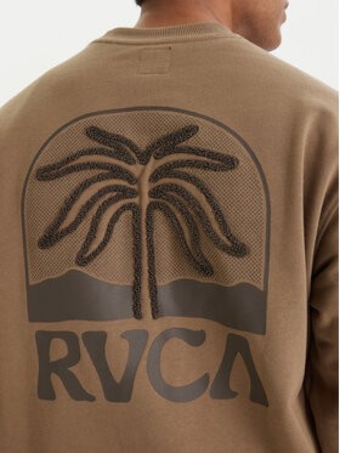 RVCA Bluza Palm Crest EVYSF00141 Beżowy Boxy Fit