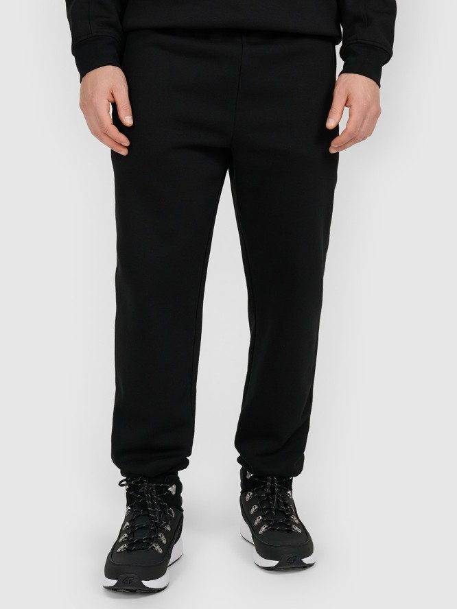 4F Spodnie dresowe joggery męskie - czarne XL