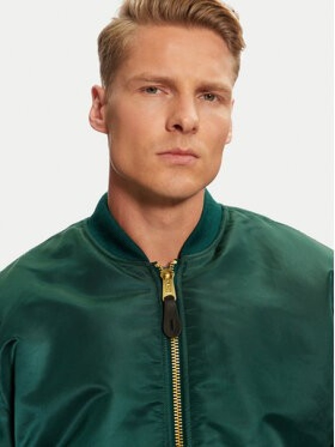 Alpha Industries Kurtka bomber 100101 Zielony Regular Fit