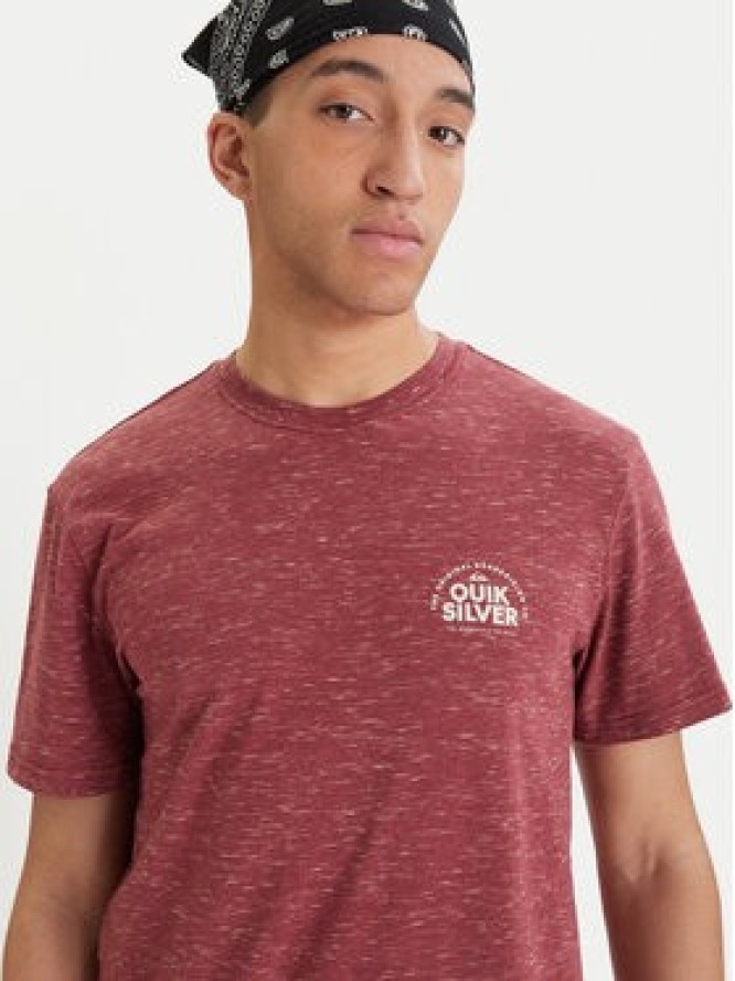 Quiksilver T-Shirt EQYKT04416 Bordowy Regular Fit