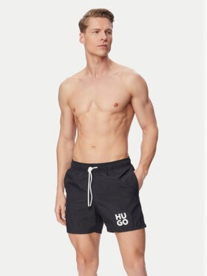 HUGO Szorty kąpielowe Paolo 50545464 Czarny Regular Fit