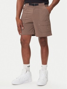 adidas Szorty materiałowe Premium Essentials Utility Cargo JW1081 Brązowy Loose Fit