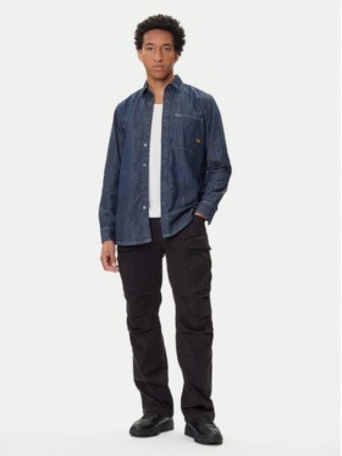 G-Star Raw Koszula jeansowa D27083-D539 Granatowy Regular Fit