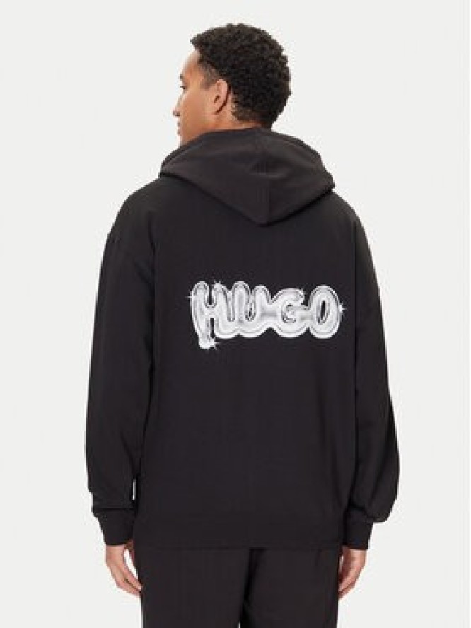 HUGO Bluza Nyrohood 50549212 Czarny Loose Fit