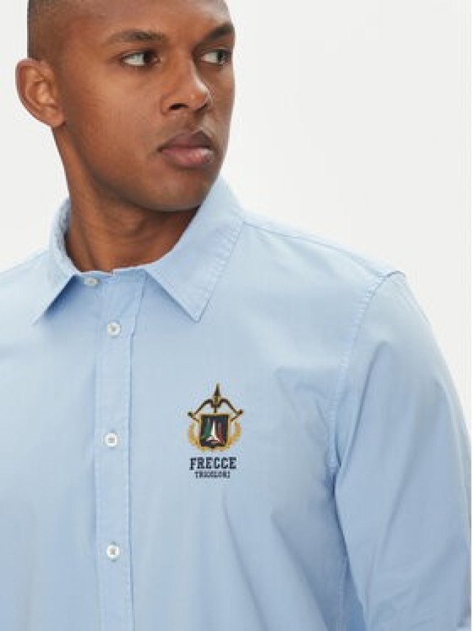 Aeronautica Militare Koszula 251CA1261CT3288 Błękitny Regular Fit