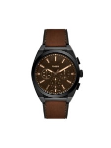 Fossil Zegarek Everett FS6108 Brązowy