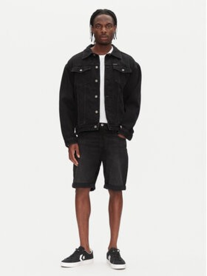 Lee Szorty jeansowe 5 Pocket 112363930 Czarny Regular Fit