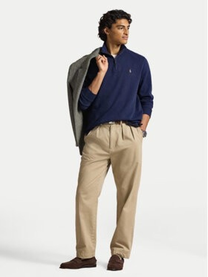 Polo Ralph Lauren Sweter 710P07411005 Granatowy Regular Fit