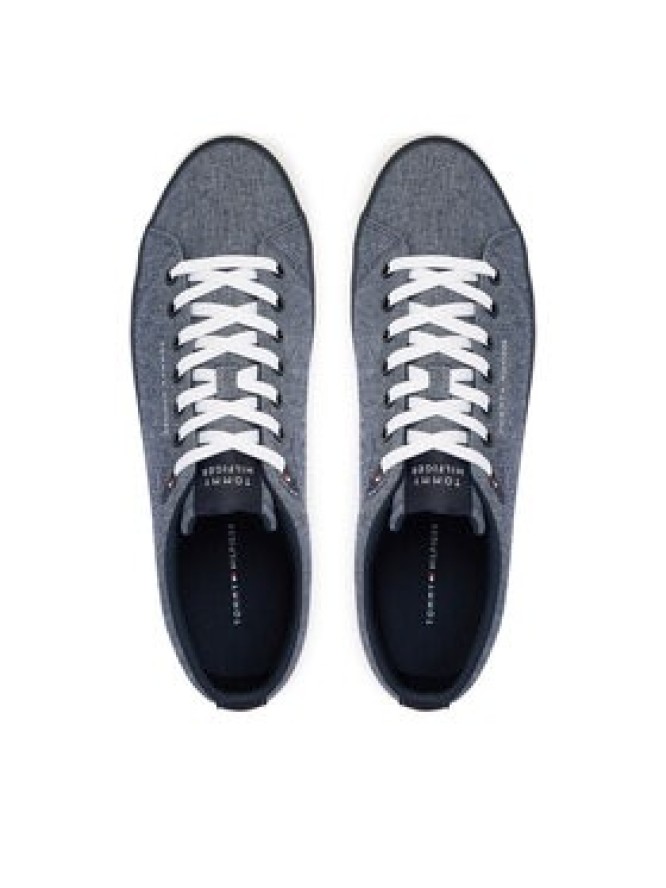 Tommy Hilfiger Tenisówki Th Hi Vulc Core Low Chambray FM0FM05818 Niebieski