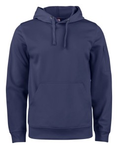 clique Basic Active Hoody uniseksowa bluza z kapturem, poliester – dark navy