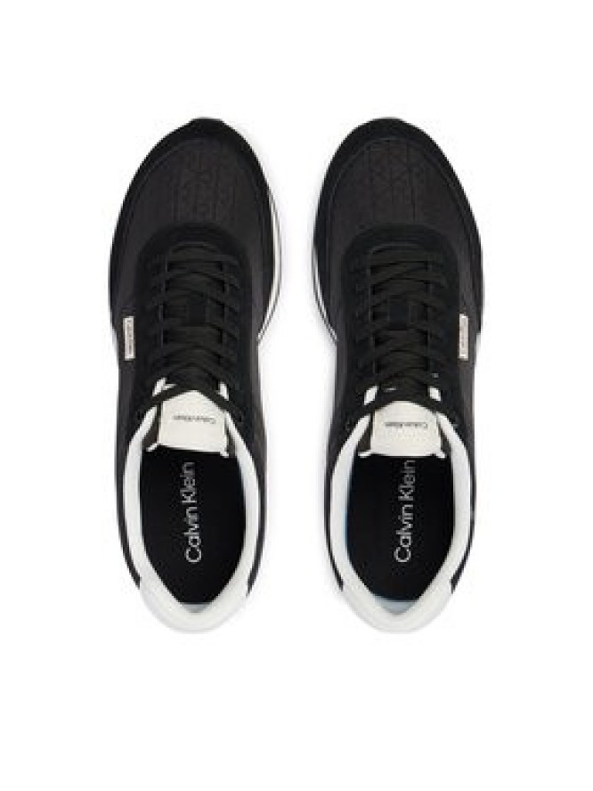Calvin Klein Sneakersy Retro Runner Ripstop Aop Ny HM0HM02140 Czarny