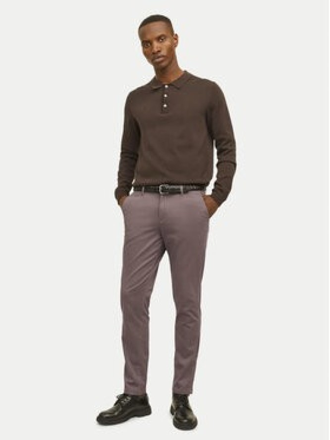 Jack & Jones Chinosy Marco 12150148 Brązowy Slim Fit