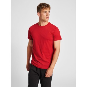 Koszulka bawełniana sportowa Hummel Red Basic T-shirt