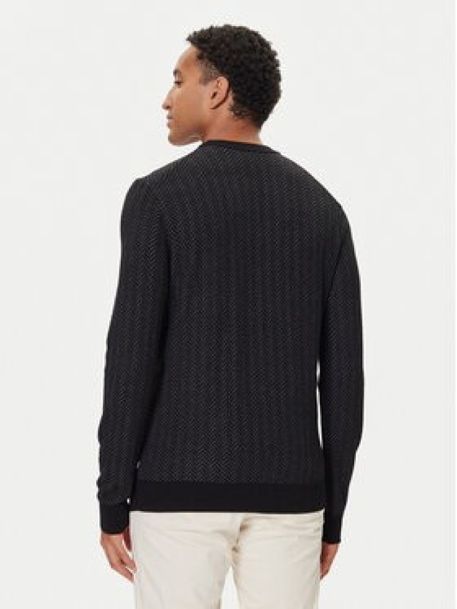 BOSS Sweter H-Habito 50549985 Czarny Regular Fit