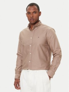 Tommy Hilfiger Koszula Solid Heritage MW0MW35774 Beżowy Regular Fit
