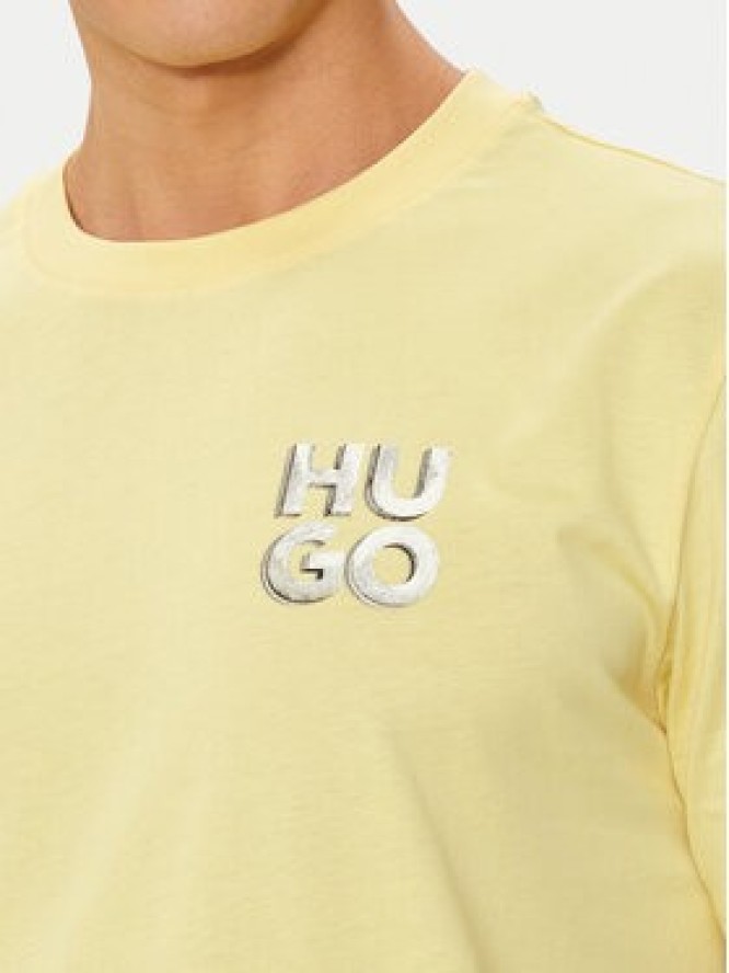 Hugo T-Shirt Detzington241 50508944 Żółty Regular Fit