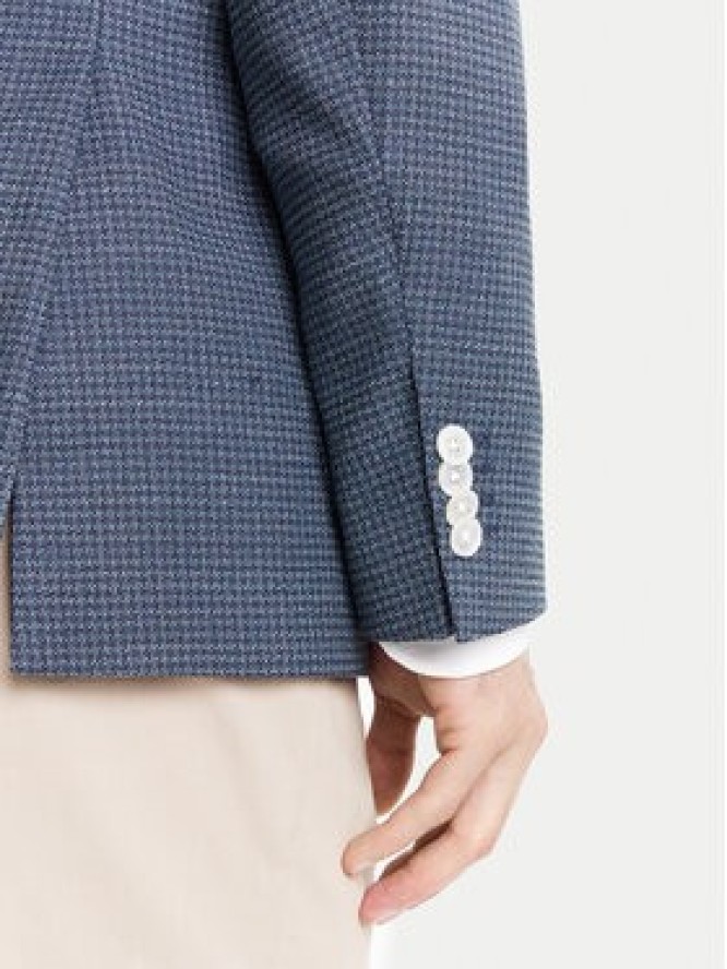 BOSS Marynarka H-Janson-FL 50545859 Granatowy Regular Fit