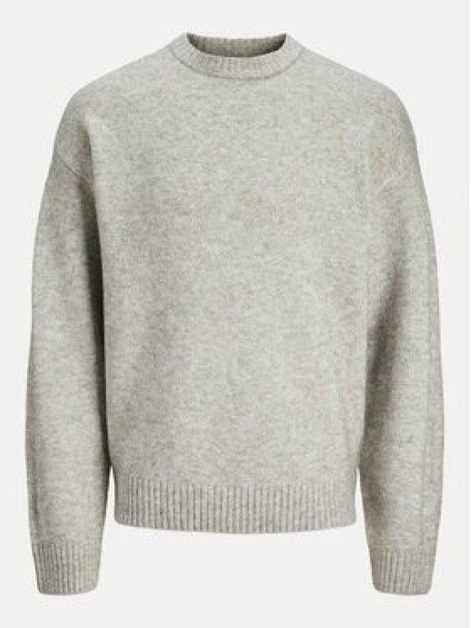 Jack & Jones Sweter Rollie 12215468 Szary Relaxed Fit