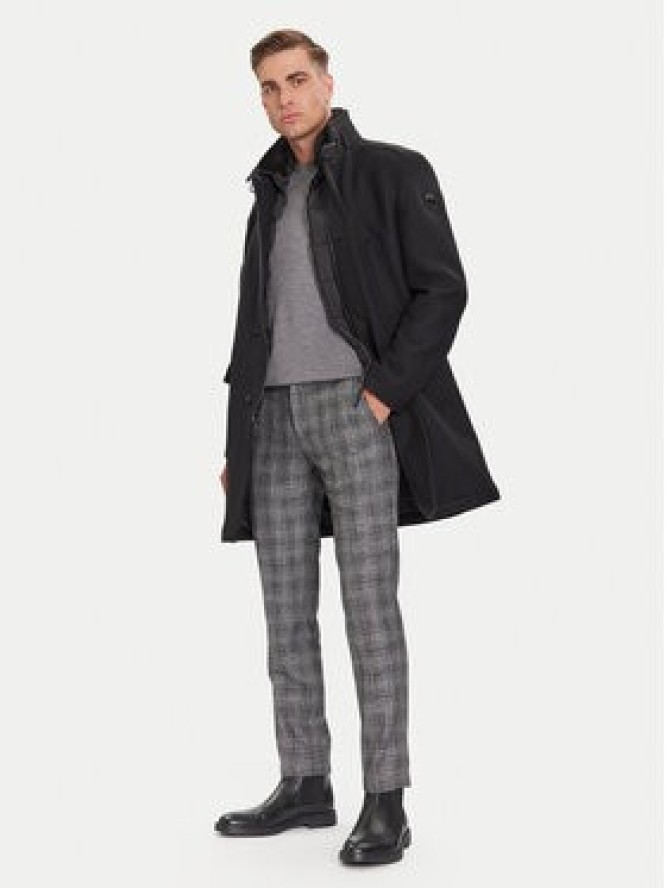 JOOP! Płaszcz wełniany 17 JC-36Mikos 30048430 Czarny Regular Fit