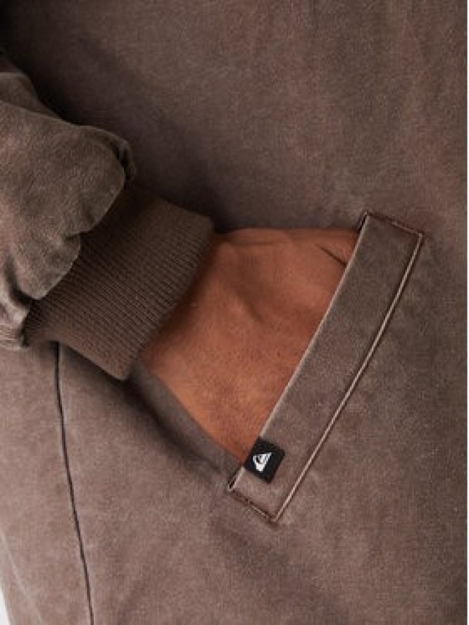 Quiksilver Kurtka jeansowa Shaper Pad EQYJK04174 Brązowy Regular Fit