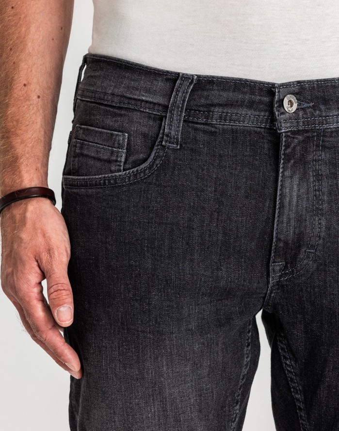 Męskie Spodnie Jeansowe Mustang Style Oregon Tapered Denim Black 1017124 4000 800