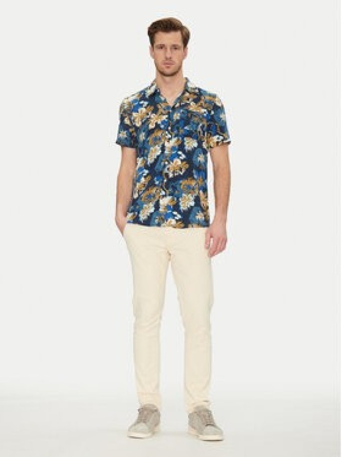 Blend Koszula 20718224 Granatowy Slim Fit