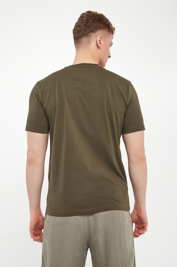 T-shirt męski z logo AERONAUTICA MILITARE