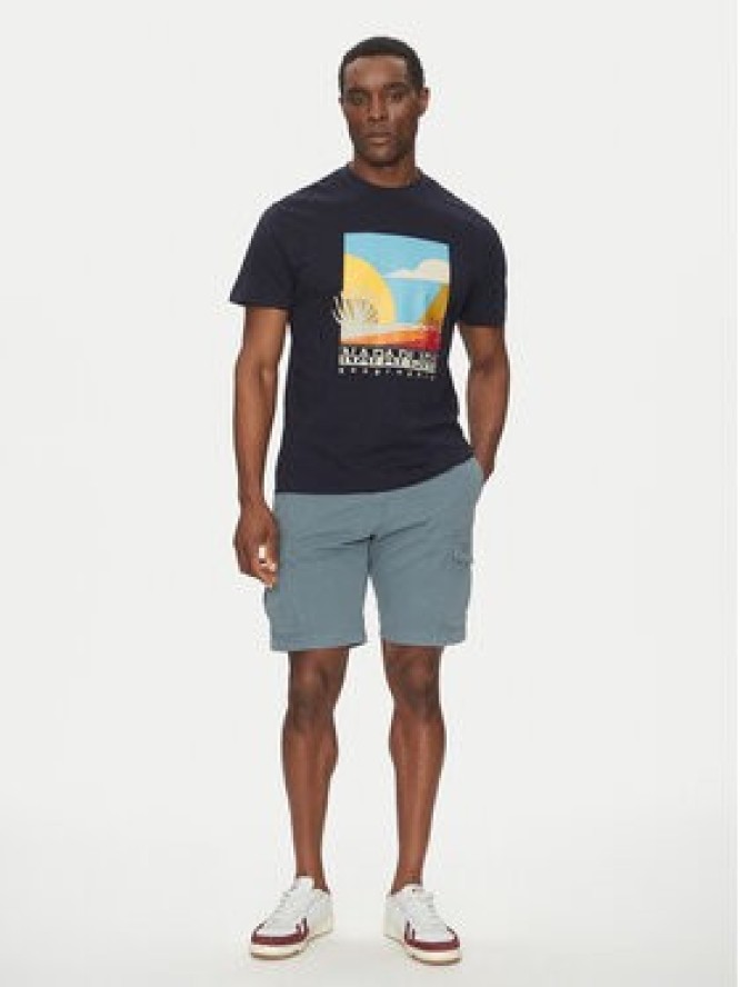 Napapijri T-Shirt S-Arbia NP0A4IE3 Granatowy Regular Fit