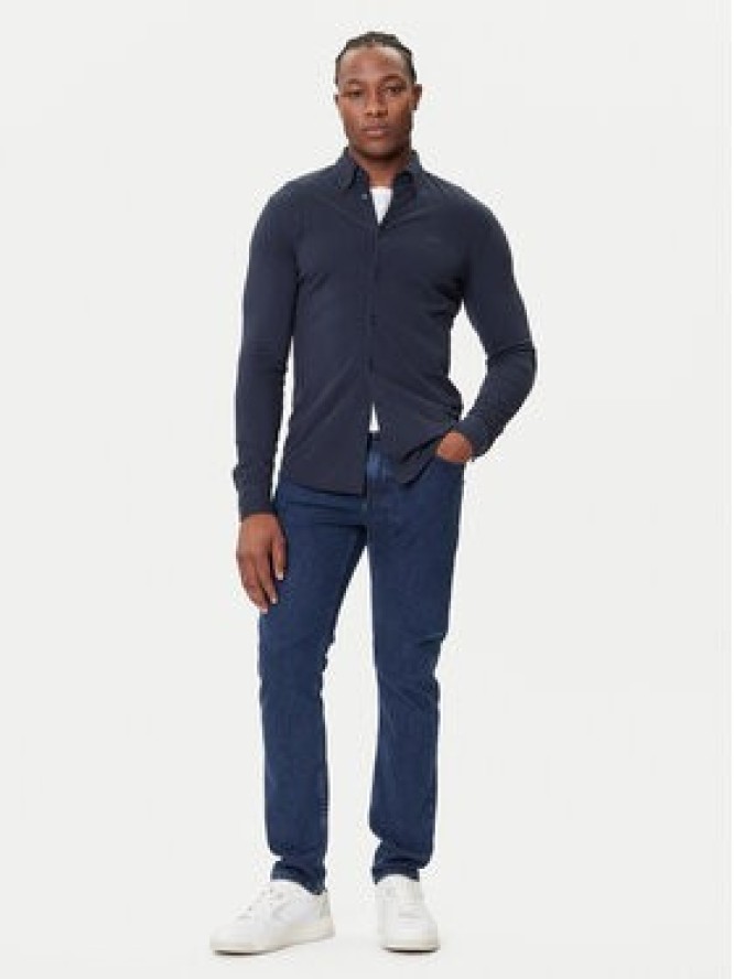 BOSS Koszula Myjersey 50543089 Granatowy Slim Fit