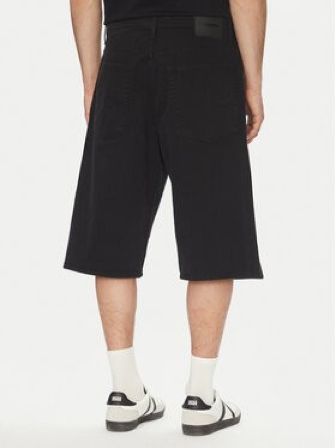 Jack & Jones Szorty jeansowe Owen 12277167 Czarny Baggy Fit