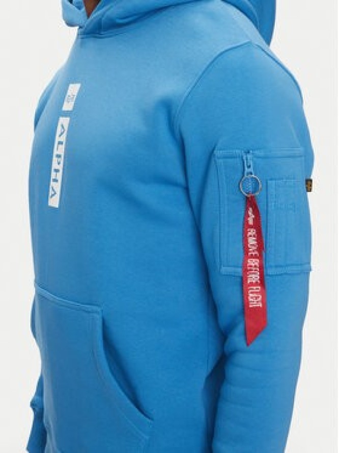 Alpha Industries Bluza Puff Print 146338 Niebieski Regular Fit