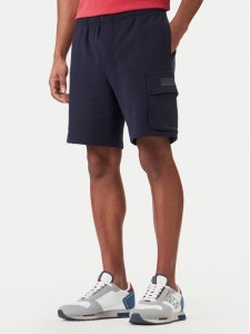 Napapijri Szorty sportowe N-Box Logo Cargo NP0A4I59 Granatowy Regular Fit