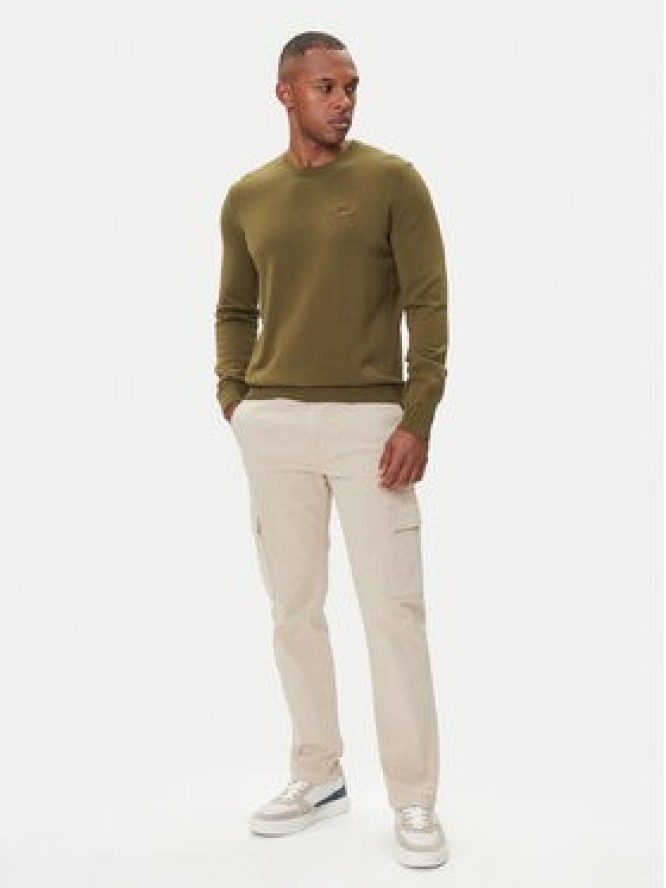 Aeronautica Militare Sweter 252MA1611UL00506 Zielony Regular Fit